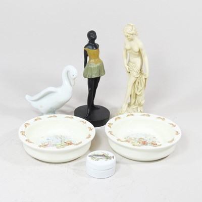 Lot 301 - A Nao model of a goose, together with Royal...