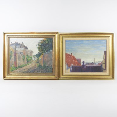 Lot 513 - J Rhoda, 20th century, Roma 1913, signed oil...