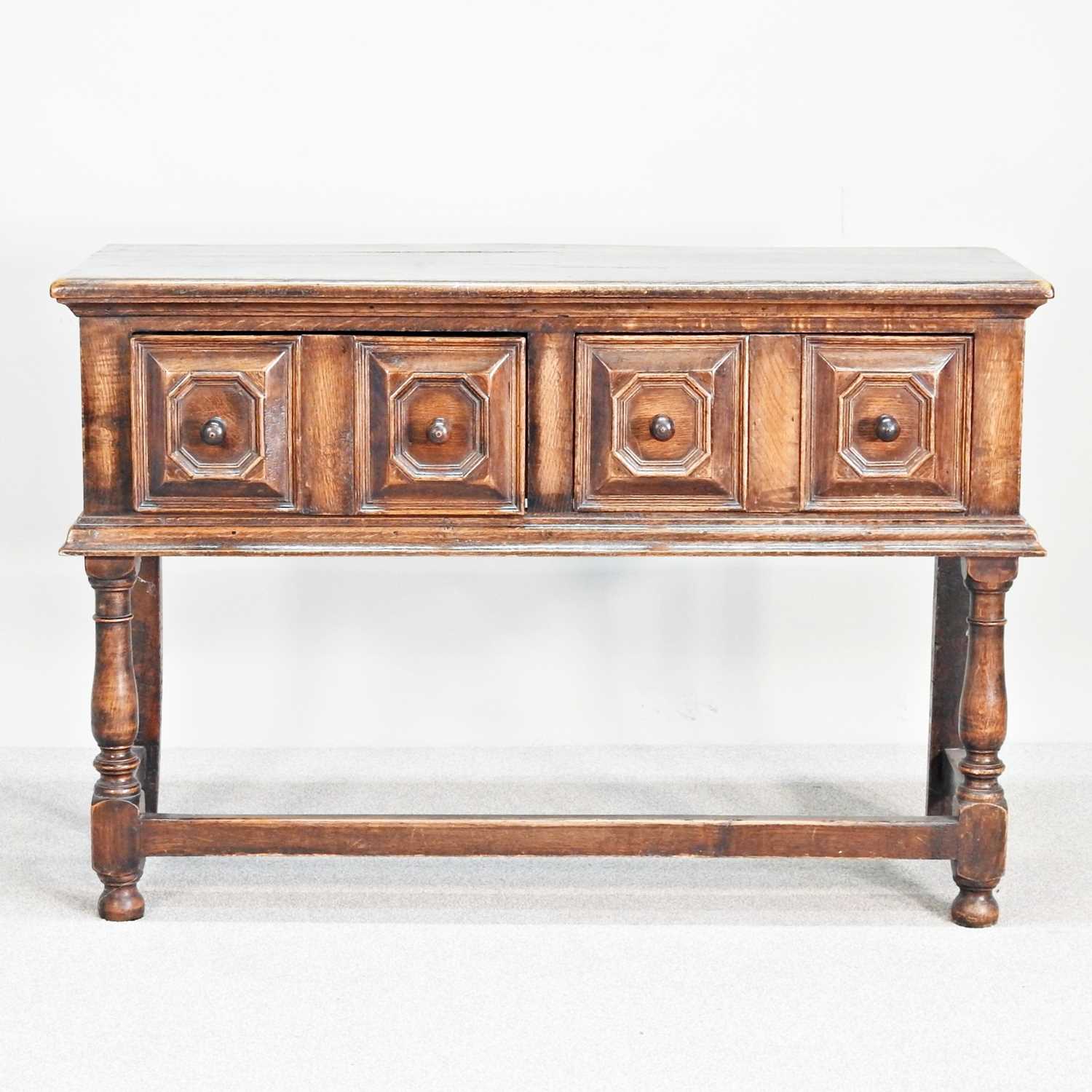 Lot 213 - An early 20th century Jacobean style oak