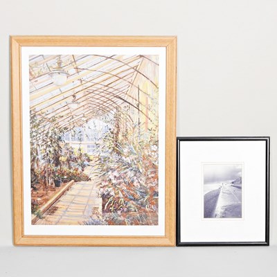 Lot 257 - Margaret Glass, b1950, glass house, 56 x 40cm,...