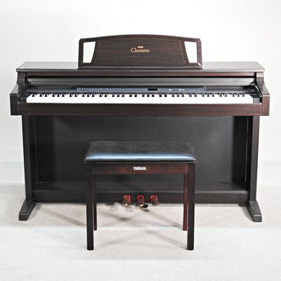 Lot 254 - A Yamaha Clavinova electric piano, with stool