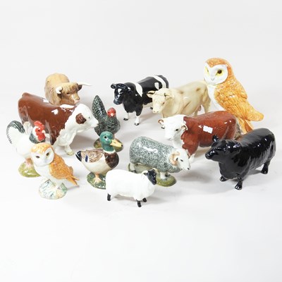 Lot 281 - A collection of Beswick animals, to include...