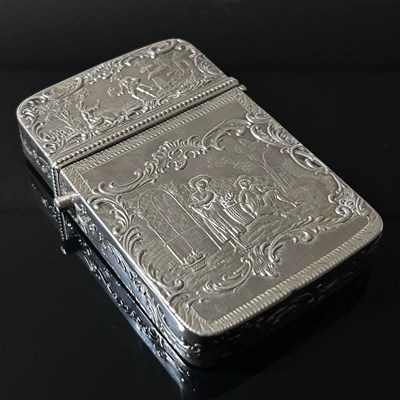 Lot 243 - A 19th century Dutch metalwares case, of...