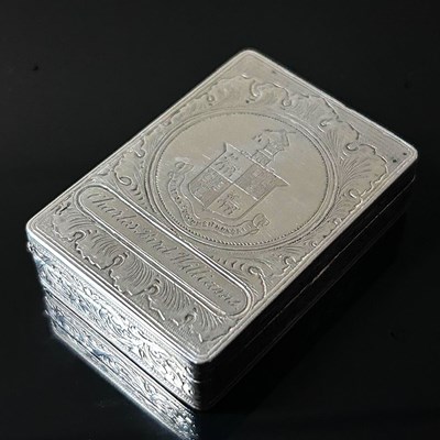 Lot 157 - A 19th century metalwares pill box, of...