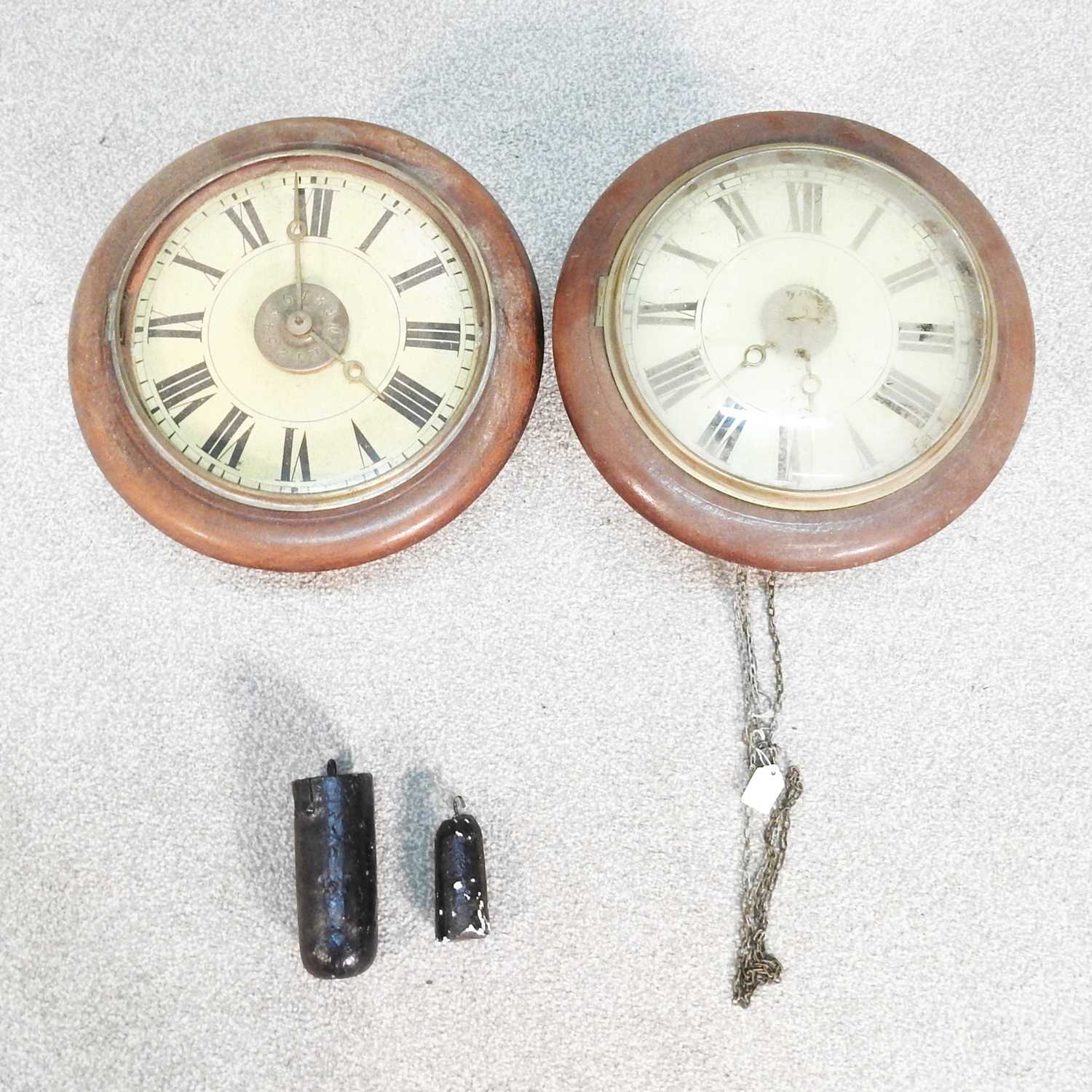 Lot 196 - A 19th century postman's alarm clock,