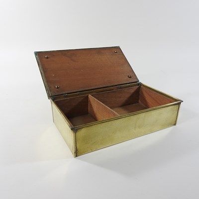 Lot 112 - A German Art Nouveau brass box