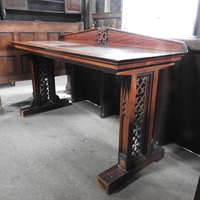 Lot 46 - A Victorian mahogany serving table