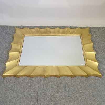 Lot 443 - A modern gilt framed wall mirror