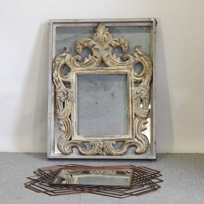 Lot 439 - A large antique style wall mirror