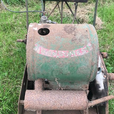 Lot 595 - A vintage Ransomes lawnmower