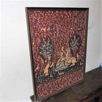 Lot 230 - A woolwork picture