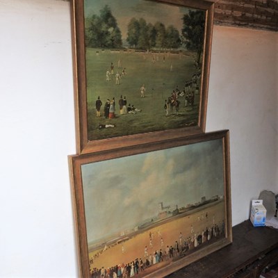 Lot 178 - Two prints of cricket matches