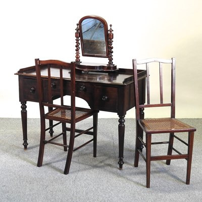 Lot 533 - A hardwood dressing table