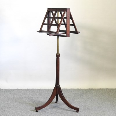 Lot 549 - A Regency style mahogany duet stand