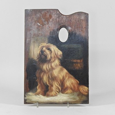 Lot 376 - English school, 19th century, terrier