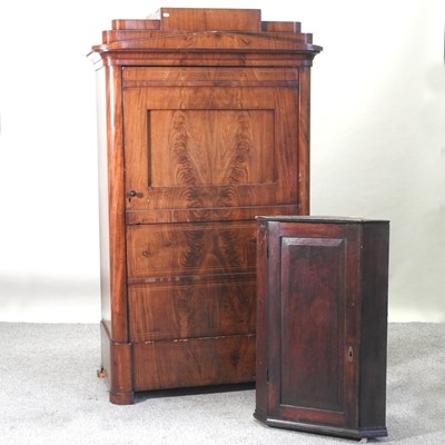 Lot 284 - A 19th century mahogany armoire