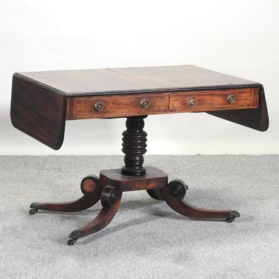 Lot 390 - A Regency rosewood and strung sofa table