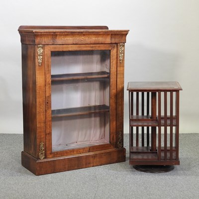 Lot 459 - A Victorian walnut pier cabinet