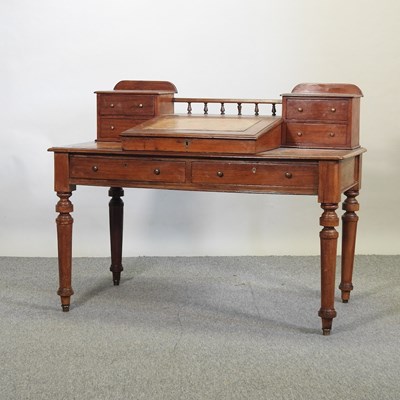 Lot 443 - A 19th century French walnut writing desk
