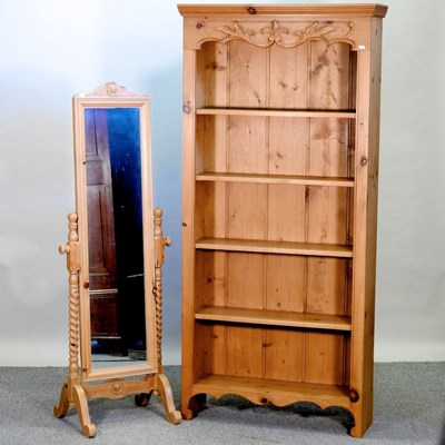 Lot 393 - A modern pine open bookcase