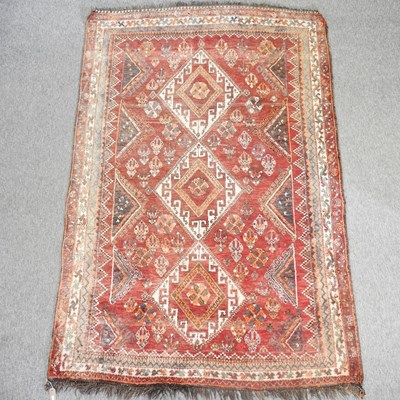 Lot 241 - A Turkish woollen rug
