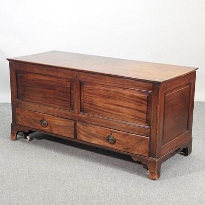 Lot 447 - A 19th century mahogany mule chest