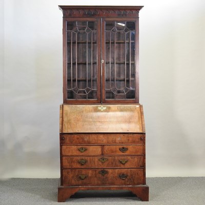 Lot 452 - A George III walnut bureau