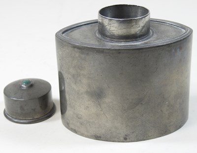 Lot 3 - An Arts and Crafts pewter tea caddy by Liberty