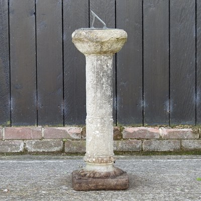 Lot 311 - A reconstituted stone sundial