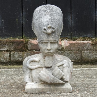Lot 309 - A reconstituted stone bust