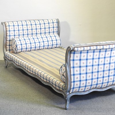 Lot 451 - A French upholstered bedstead