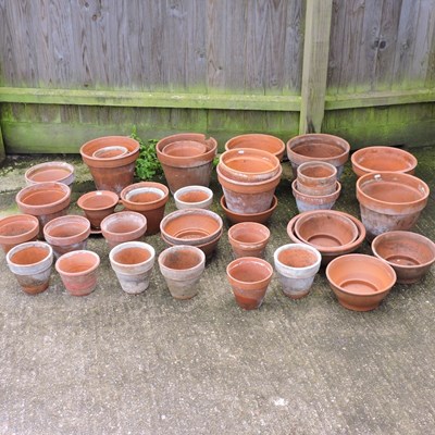 Lot 342 - A large collection of terracotta pots