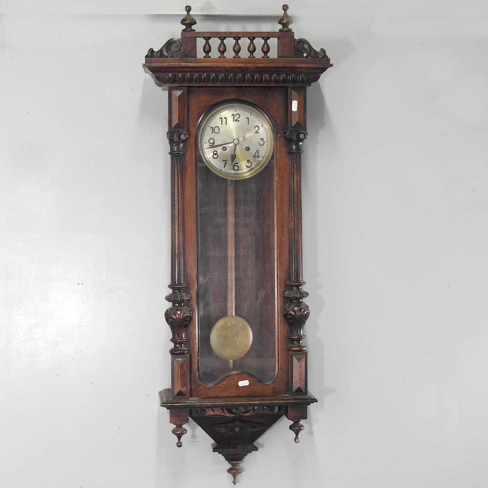 Lot 167 - A 20th century Vienna style wall clock