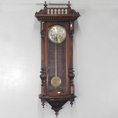 Lot 167 - A 20th century Vienna style wall clock