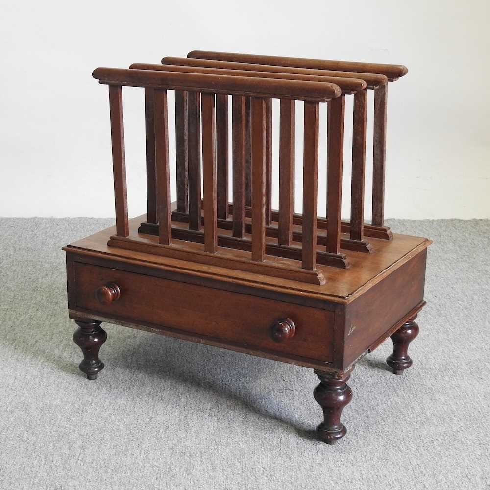 Lot 472 - A Victorian mahogany canterbury