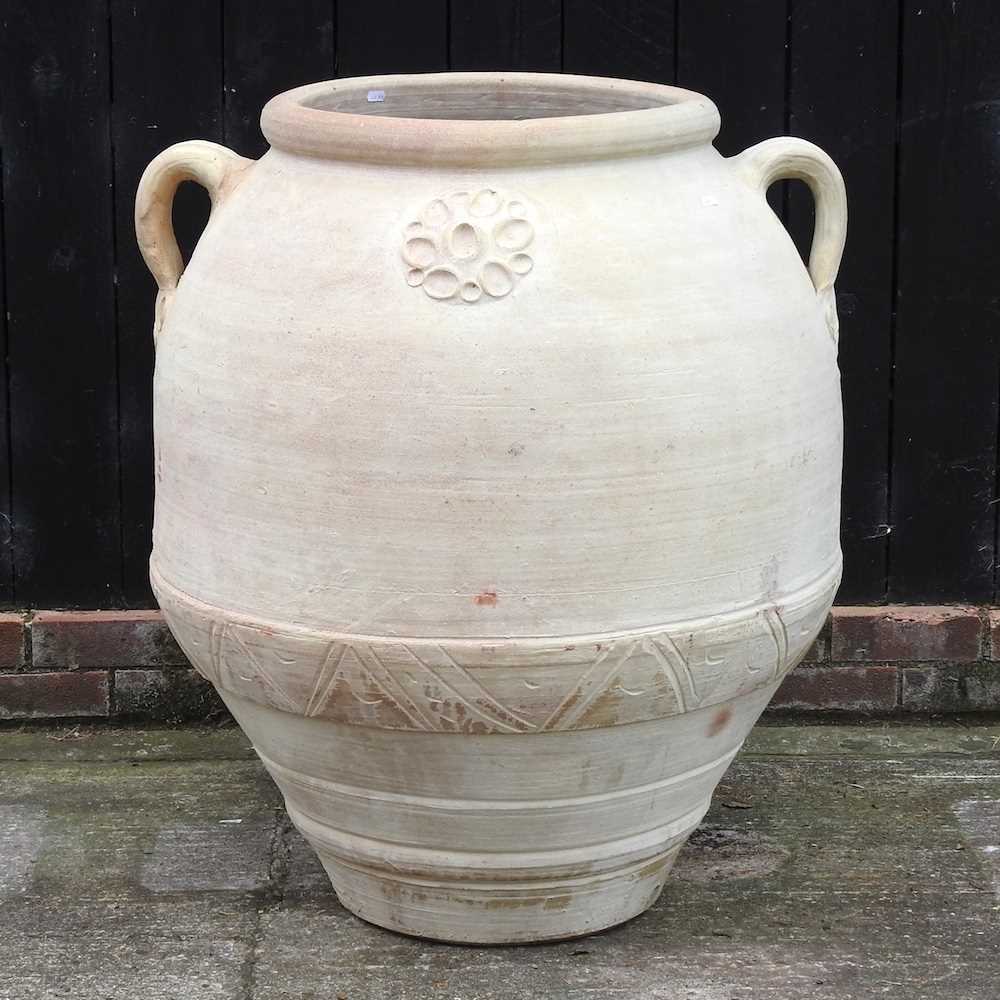 Lot 324 A large modern garden olive pot