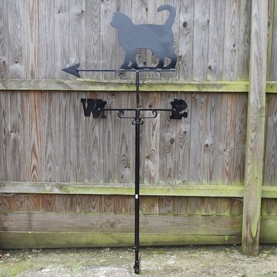 Lot 333 - A black painted metal weather vane