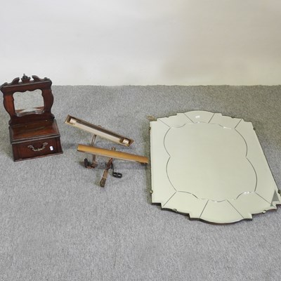 Lot 206 - An Art Deco shaped wall mirror