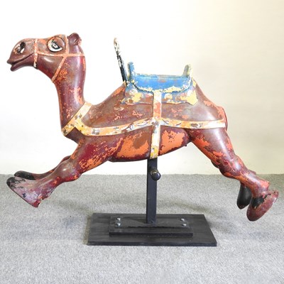 Lot 380 - A 1960's painted fibreglass fairground camel