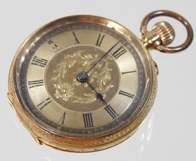 Lot 100 - An 18 carat gold pocket watch