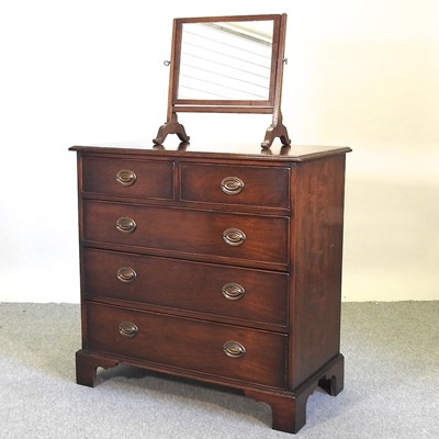 Lot 574 - A George III style mahogany chest of drawers