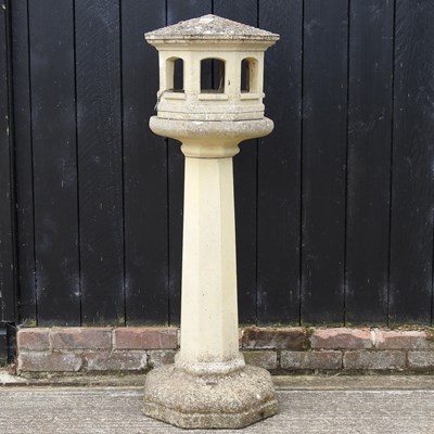 Lot 344 - A cast stone lantern garden lantern