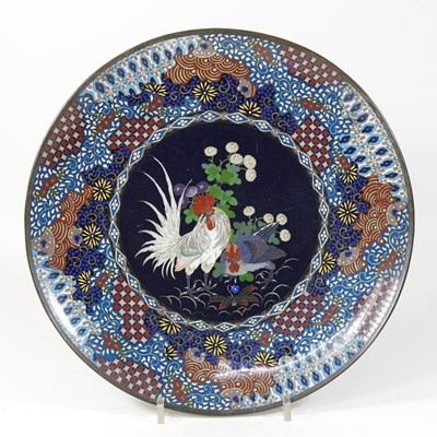 Lot 217 - An early 20th century Chinese cloisonne dish
