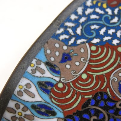 Lot 217 - An early 20th century Chinese cloisonne dish