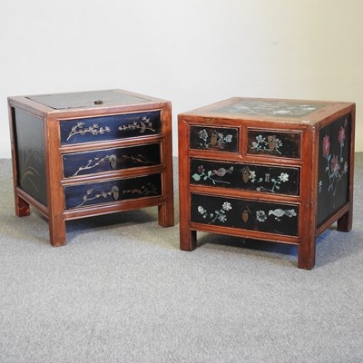 Lot 578 - A 20th century Chinese bedside