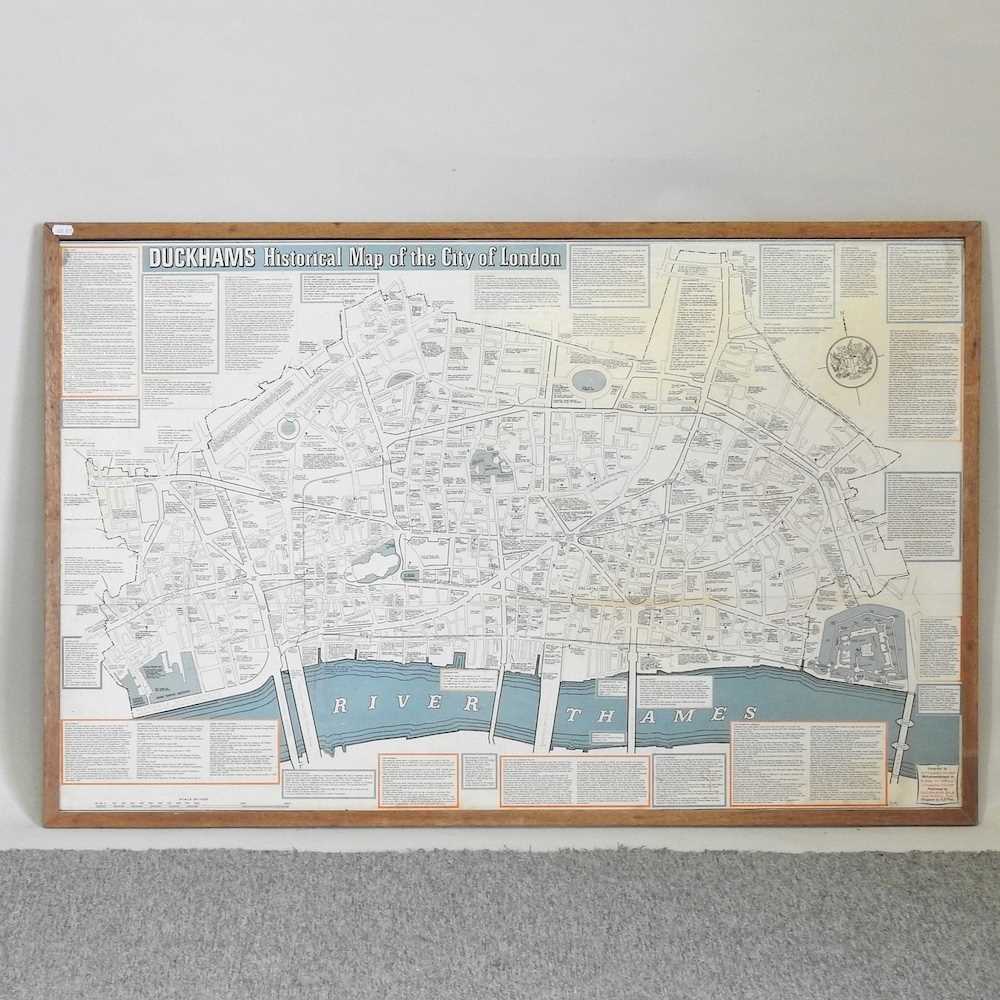 Lot 580 - A Duckham's Historical map of London