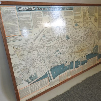 Lot 580 - A Duckham's Historical map of London