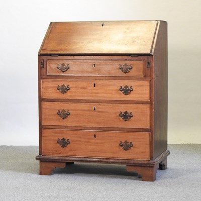 Lot 581 - A George III mahogany bureau