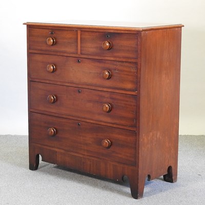 Lot 585 - A Victorian mahogany chest of drawers