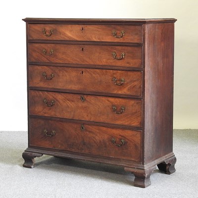 Lot 589 - A large 19th century mahogany chest of drawers